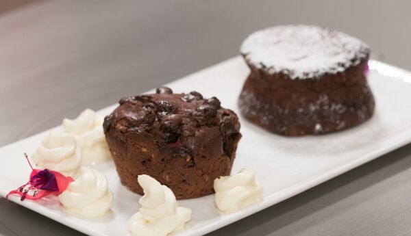 Wiktor Wójcik: Muffiny czekoladowe z malinami, Fondant czekoladowy
